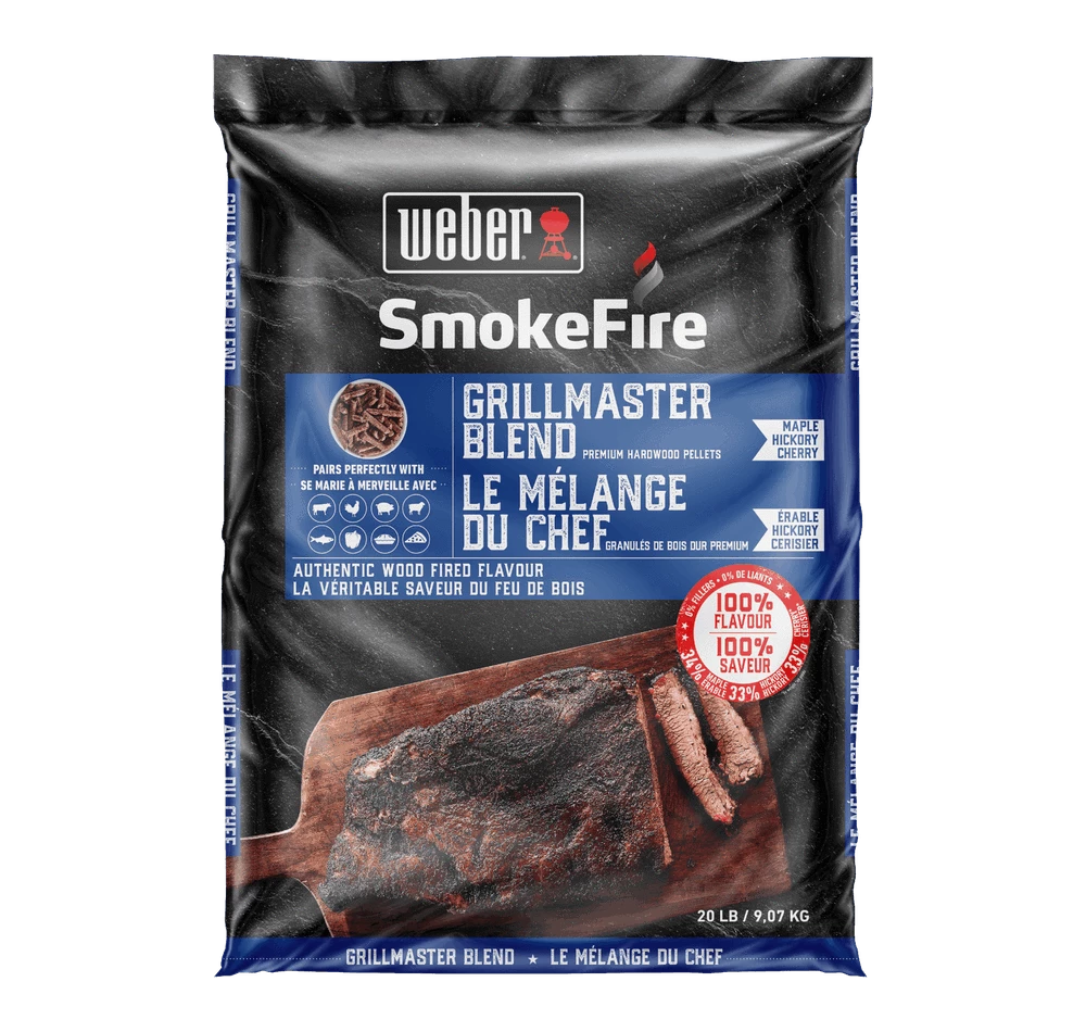Weber SmokeFire GrillMaster Blend Premium Hardwood Pellets 20 Lb Bag BBQ Accessories 1 Weber SmokeFire GrillMaster Blend Premium Hardwood Pellets 20 Lb Bag BBQ Accessories
