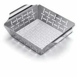 BBQ Accessories Weber Style Small Stainless Steel Vegetable Basket