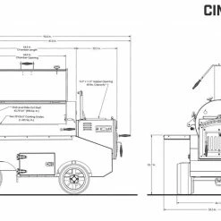 Yoder Smokers 26" Cimarron Offset Smoker On Competition Cart 9212C44-100 BBQs & Smokers